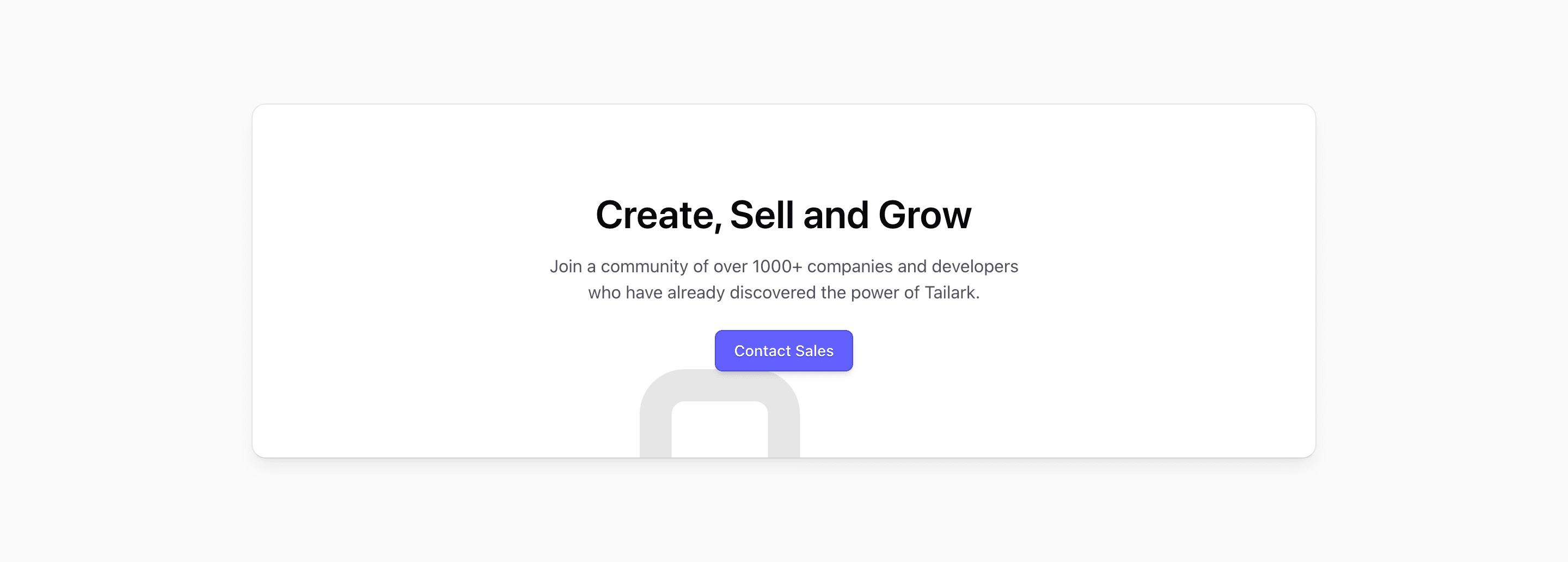 Call To Action block One (quartz-kit)