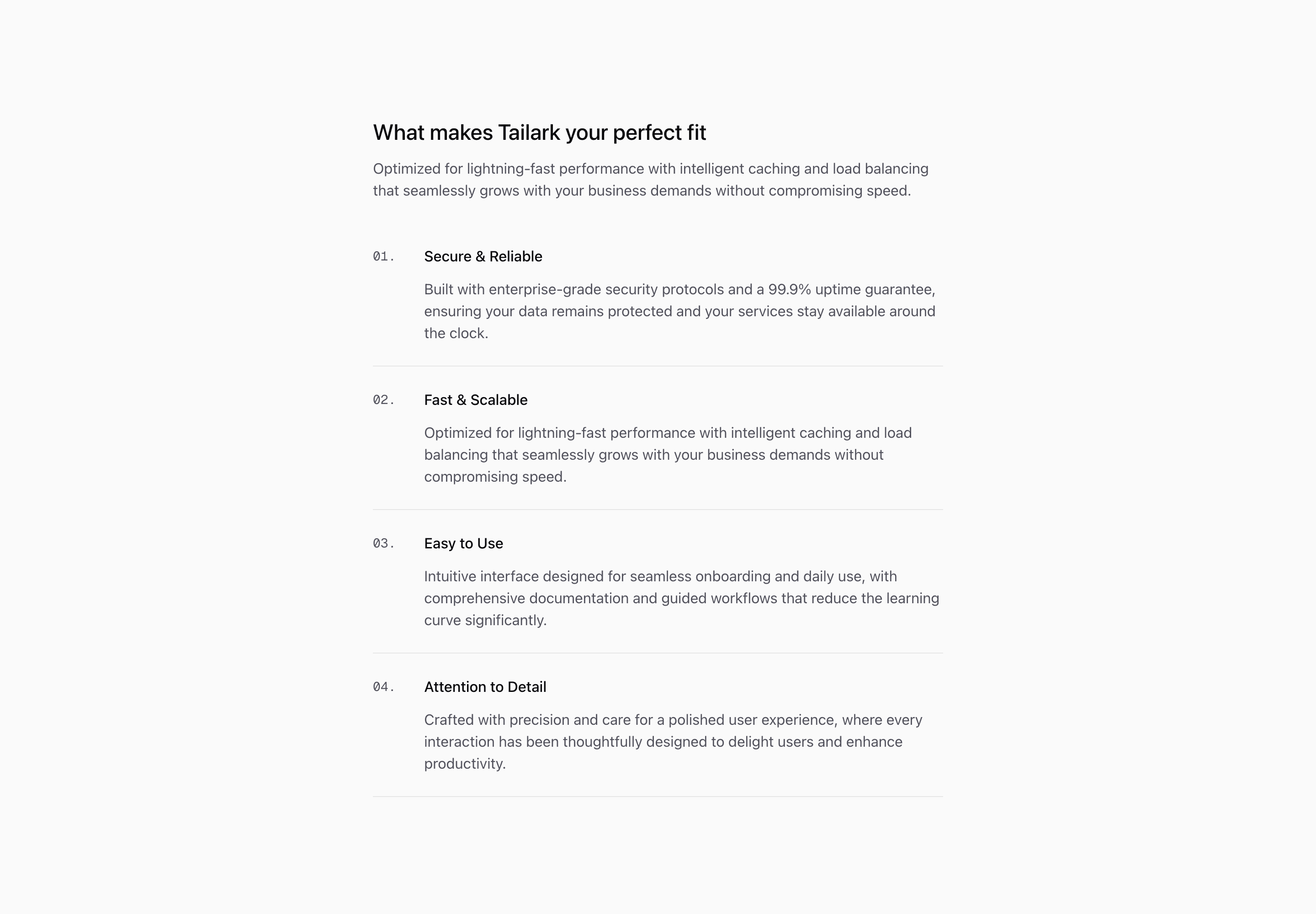 Description List block Eight (quartz-kit)