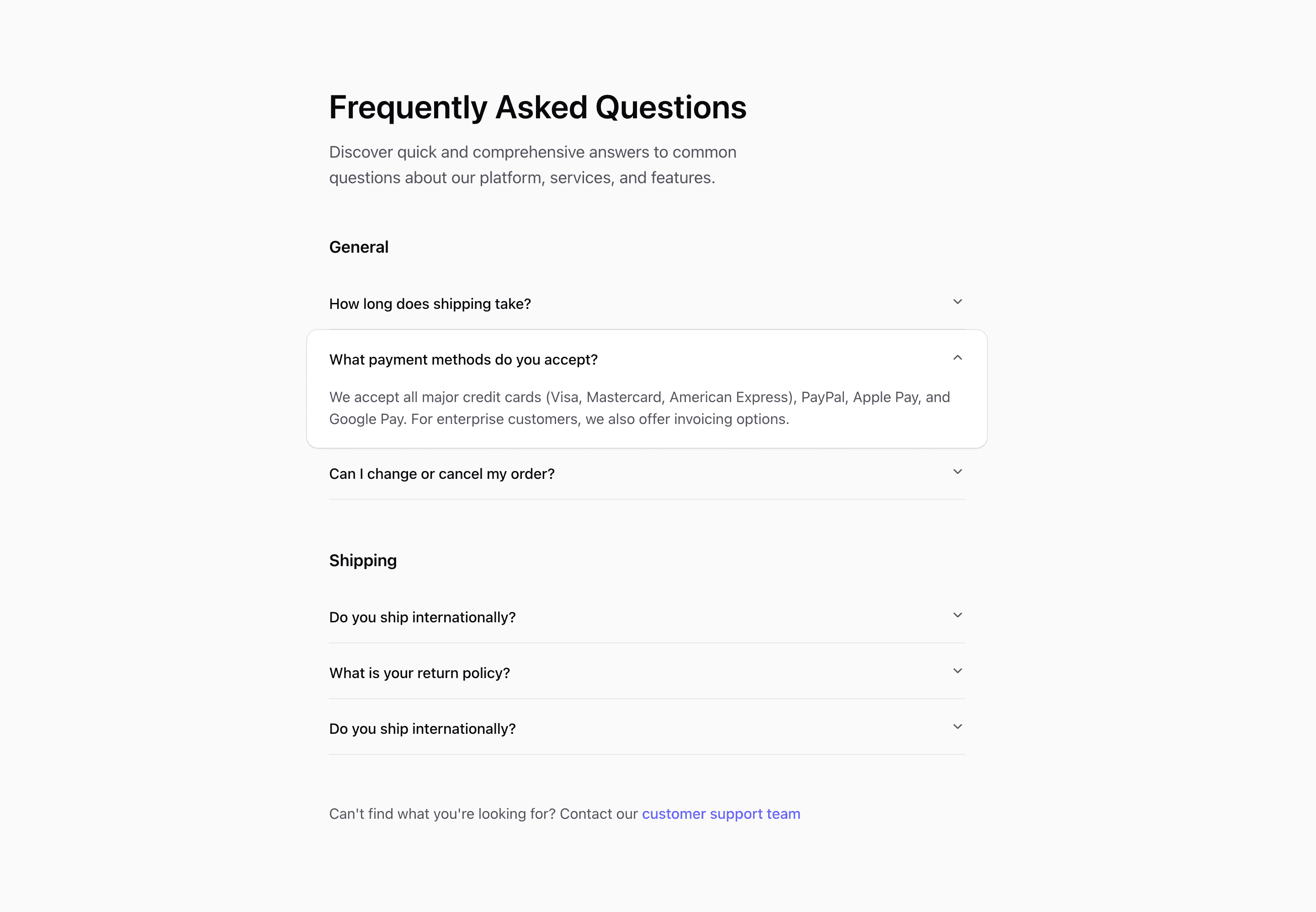 Faqs block Two (quartz-kit)