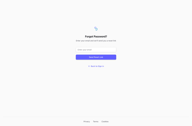 Shadcn Forgot Password Block Three | Shadcn UI Blocks