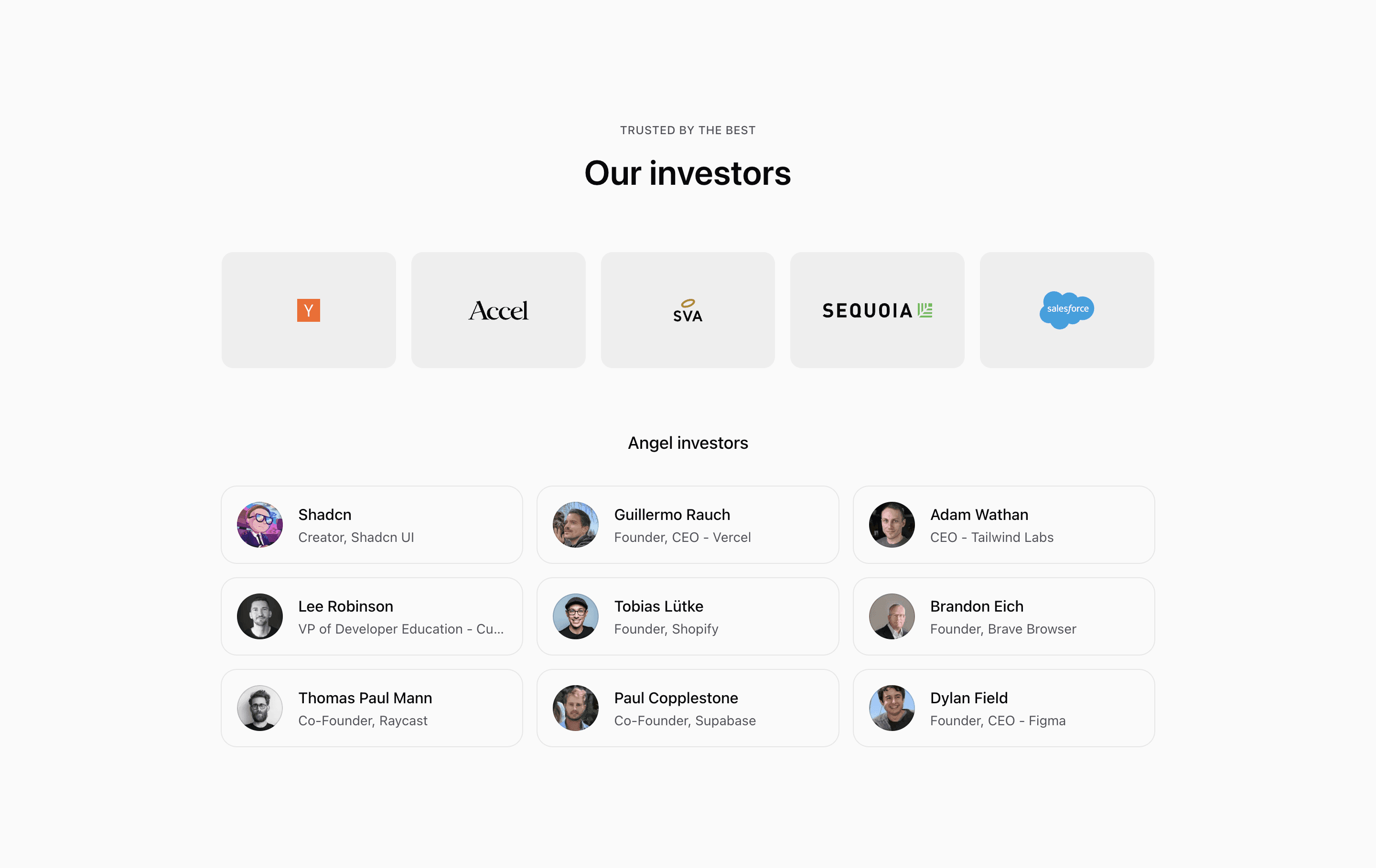 Investors block Four (quartz-kit)