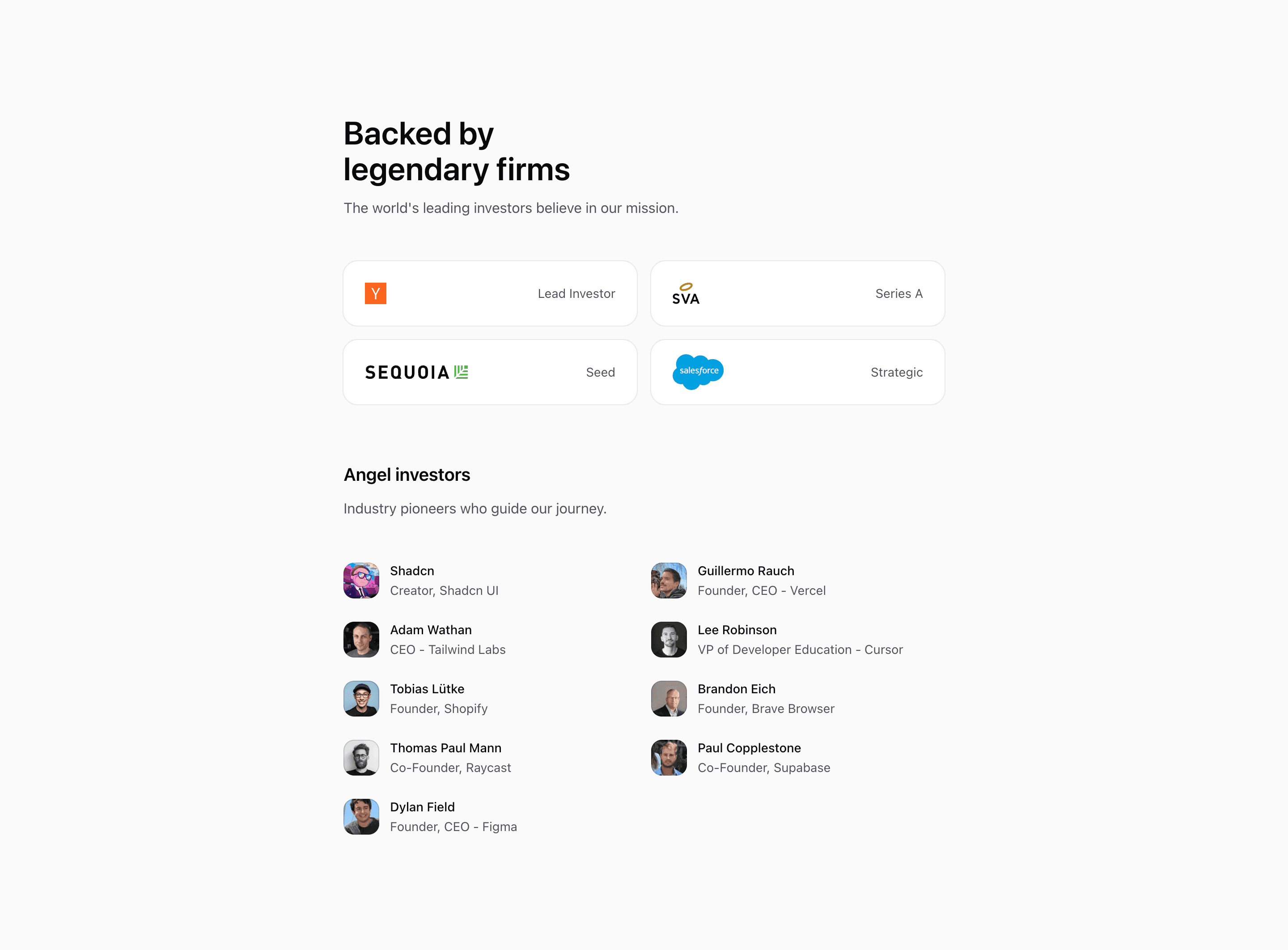 Investors block Six (quartz-kit)