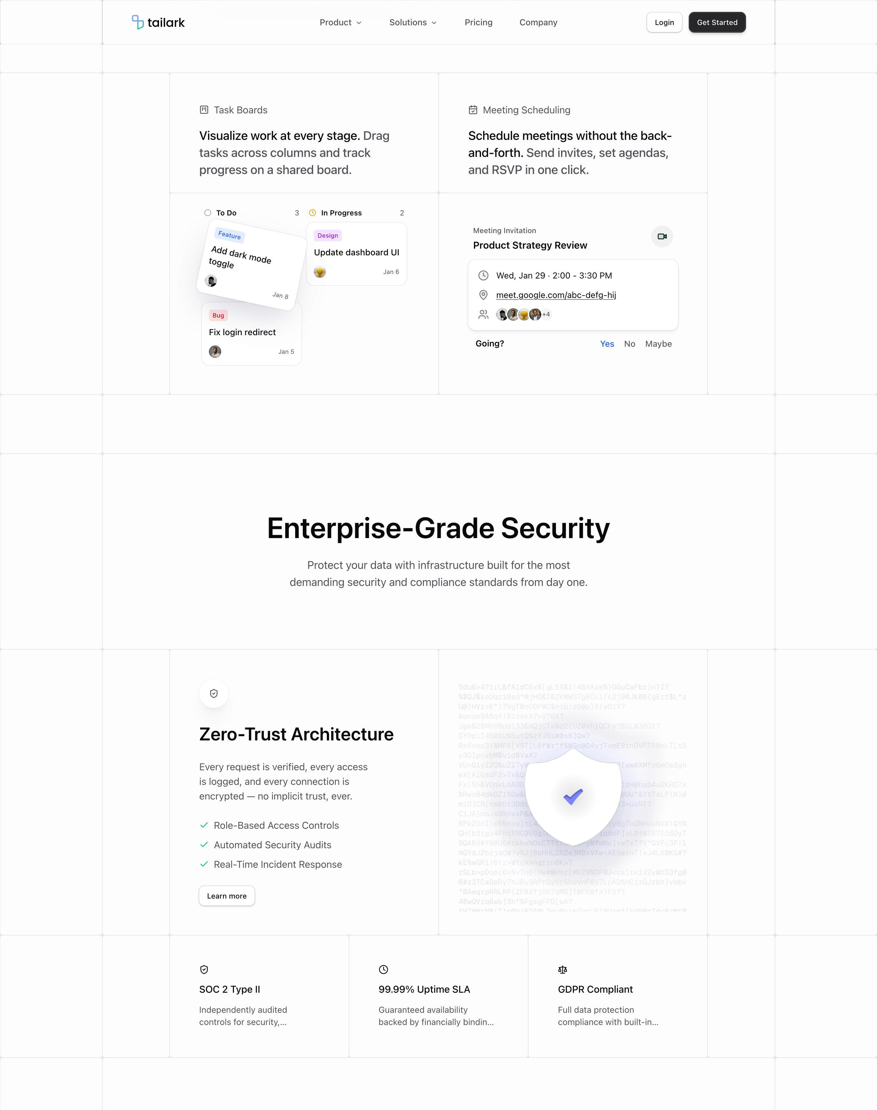 Tailark Pro grid-2 solution page