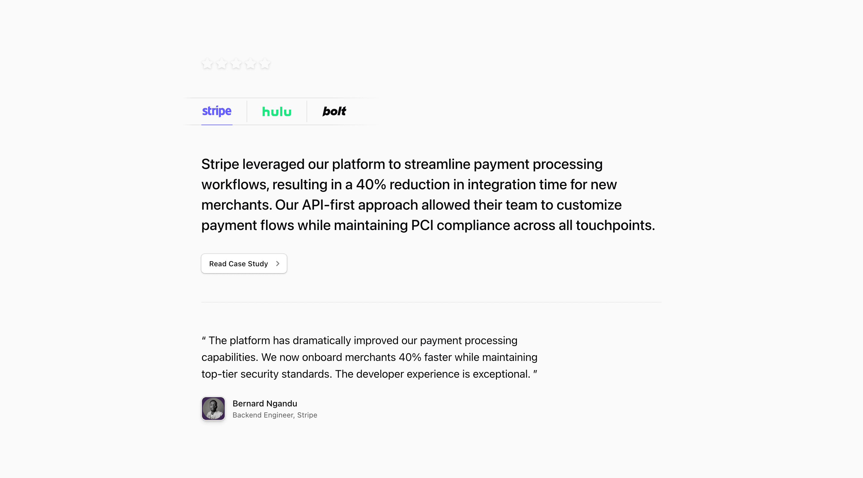 Testimonials block Five (quartz-kit)