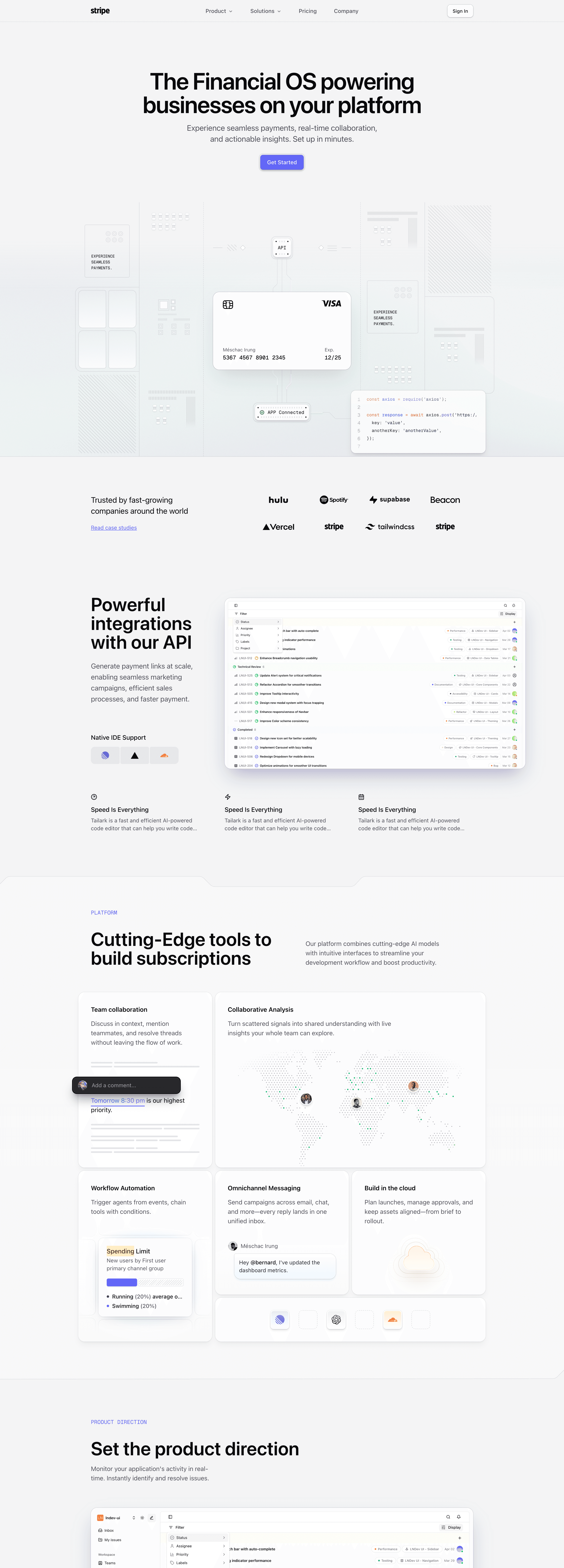 Tailark Quartz libre landing page