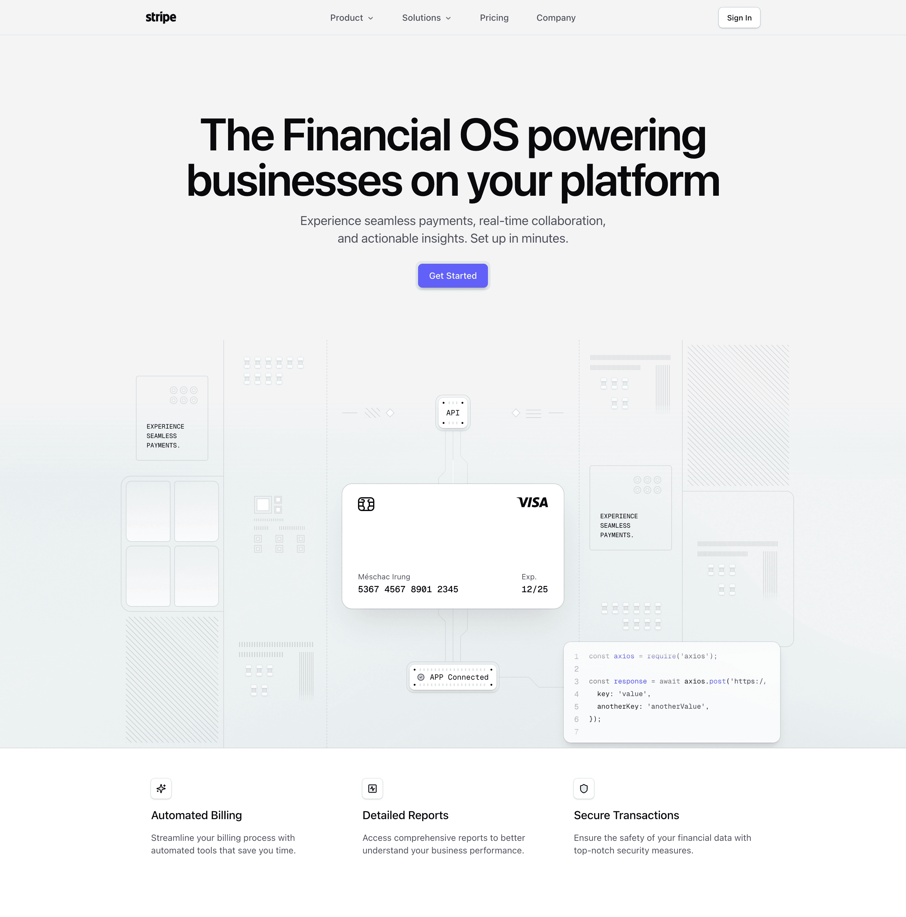 Tailark Quartz hero-section section