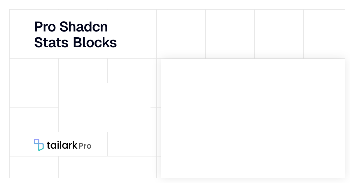 Shadcn Stats Blocks | Tailark Pro